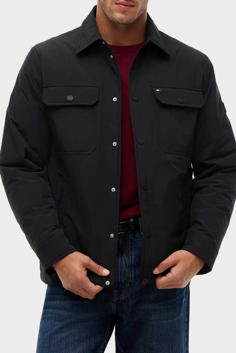 Tommy Hilfiger Erkek Mont MW0MW44767 BDS Siyah - Tommy Hilfiger
