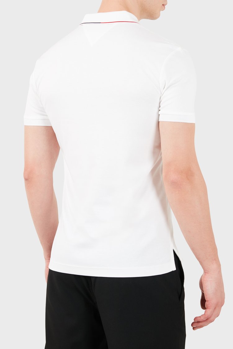 Tommy Hilfiger Erkek Polo Yaka T Shirt MW0MW43263 YBR Beyaz - Tommy Hilfiger (1)