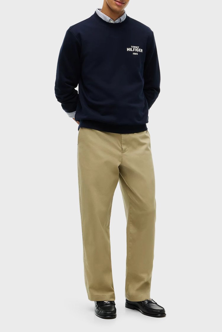 Tommy Hilfiger Erkek Sweat MW0MW44938 DW5 Lacivert - Tommy Hilfiger (1)