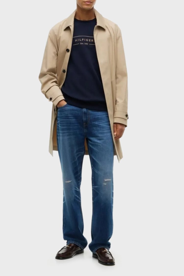 Tommy Hilfiger Erkek Sweat MW0MW44939 DW5 Lacivert - Tommy Hilfiger (1)