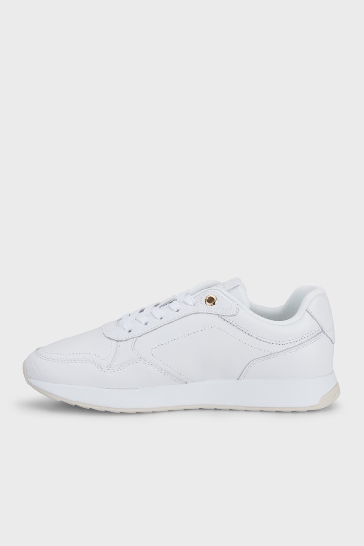 Tommy Hilfiger Hakiki Deri Sneaker Kadın Ayakkabı FW0FW09411 YBS Beyaz - Tommy Hilfiger (1)