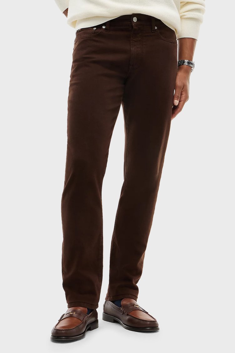 Tommy Hilfiger Jeans Erkek Kot Pantolon MW0MW44914 GOP Koyu kahve - Tommy Hilfiger