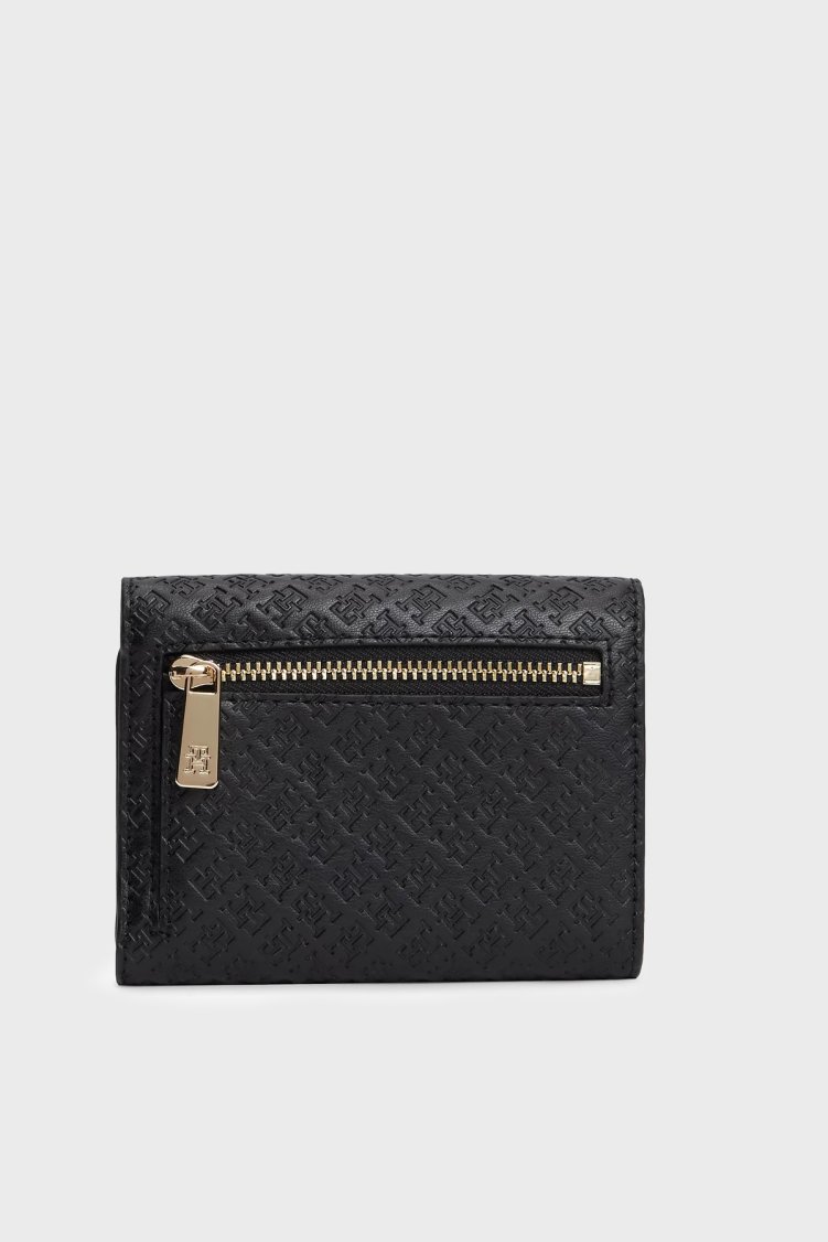 Tommy Hilfiger Kabartma Logolu Kadın Cüzdan AW0AW18484 BDS SİYAH - Tommy Hilfiger (1)