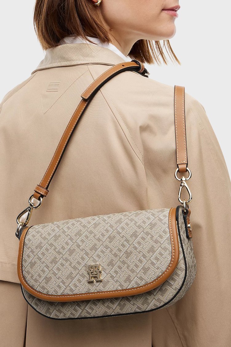 Tommy Hilfiger Kadın Çanta AW0AW19172 0I1 Koyu bej - Tommy Hilfiger (1)