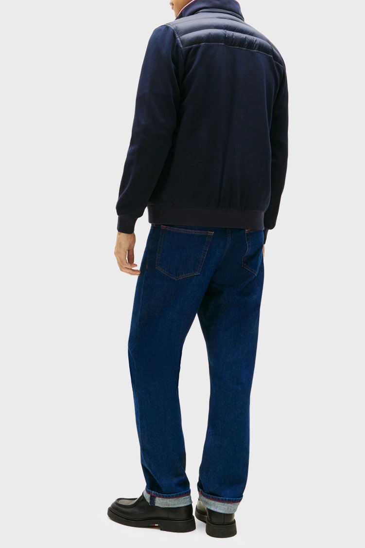 Tommy Hilfiger Kapitoneli Pamuklu Regular Fit Dik Yaka Erkek Ceket MW0MW41329 DW5 LACİVERT - Tommy Hilfiger (1)