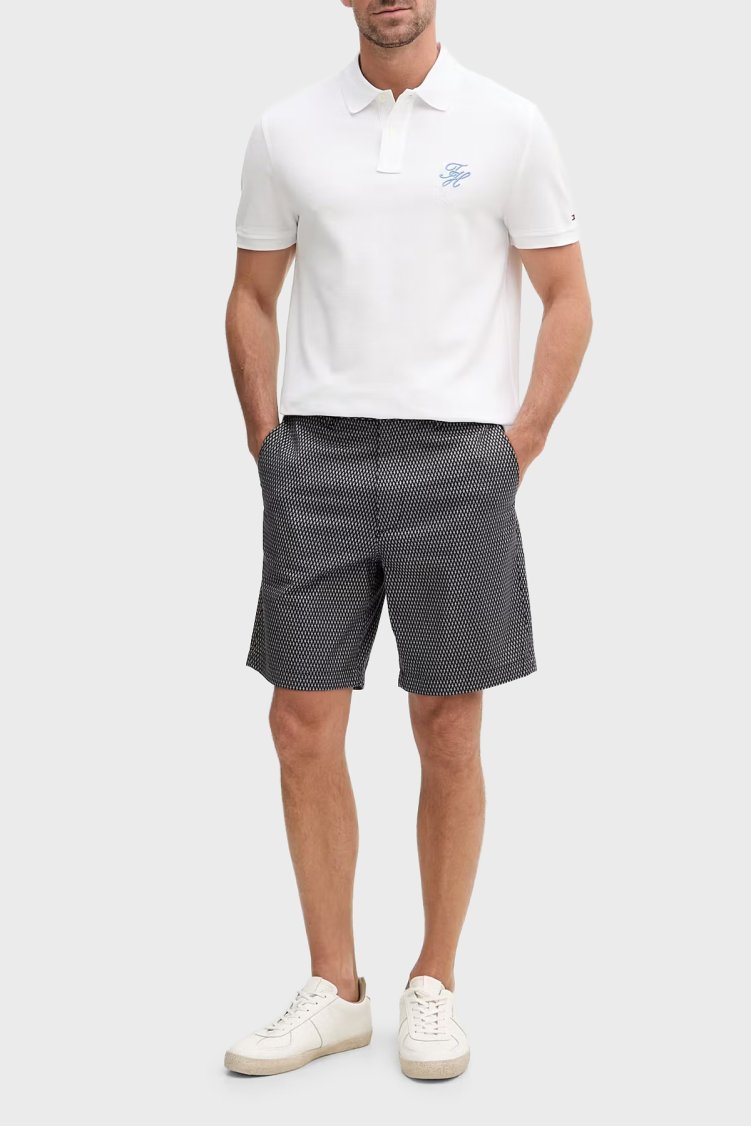 Tommy Hilfiger Logolu % 100 Pamuk Düğmeli Erkek Polo Yaka T Shirt MW0MW43046 YBR BEYAZ - Tommy Hilfiger (1)