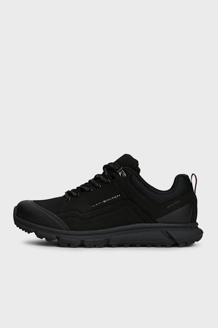 Tommy Hilfiger Logolu Bağcıklı Sneaker Erkek Ayakkabı FM0FM0565 5BDS SİYAH - Tommy Hilfiger (1)