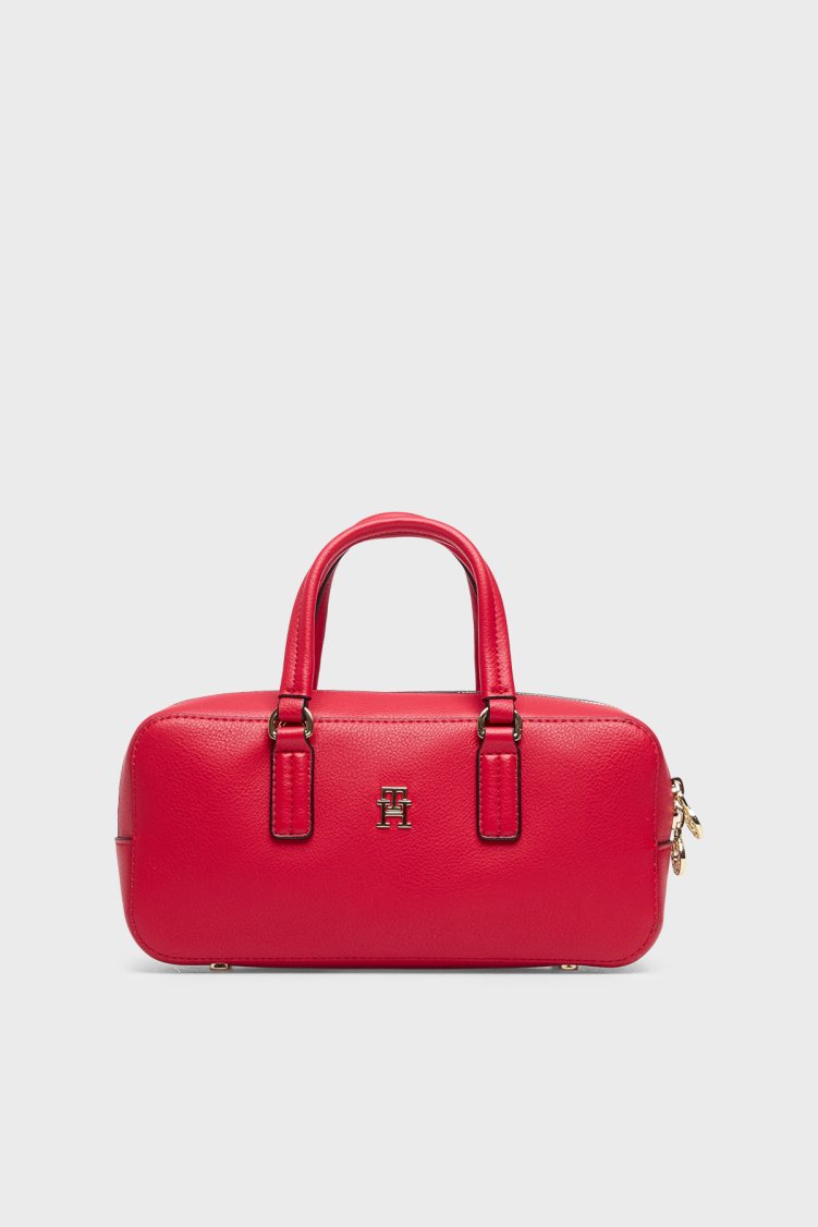 Tommy Hilfiger Logolu Çıkarılabilir Askılı Kadın Çanta AW0AW18378 XLG KIRMIZI - Tommy Hilfiger