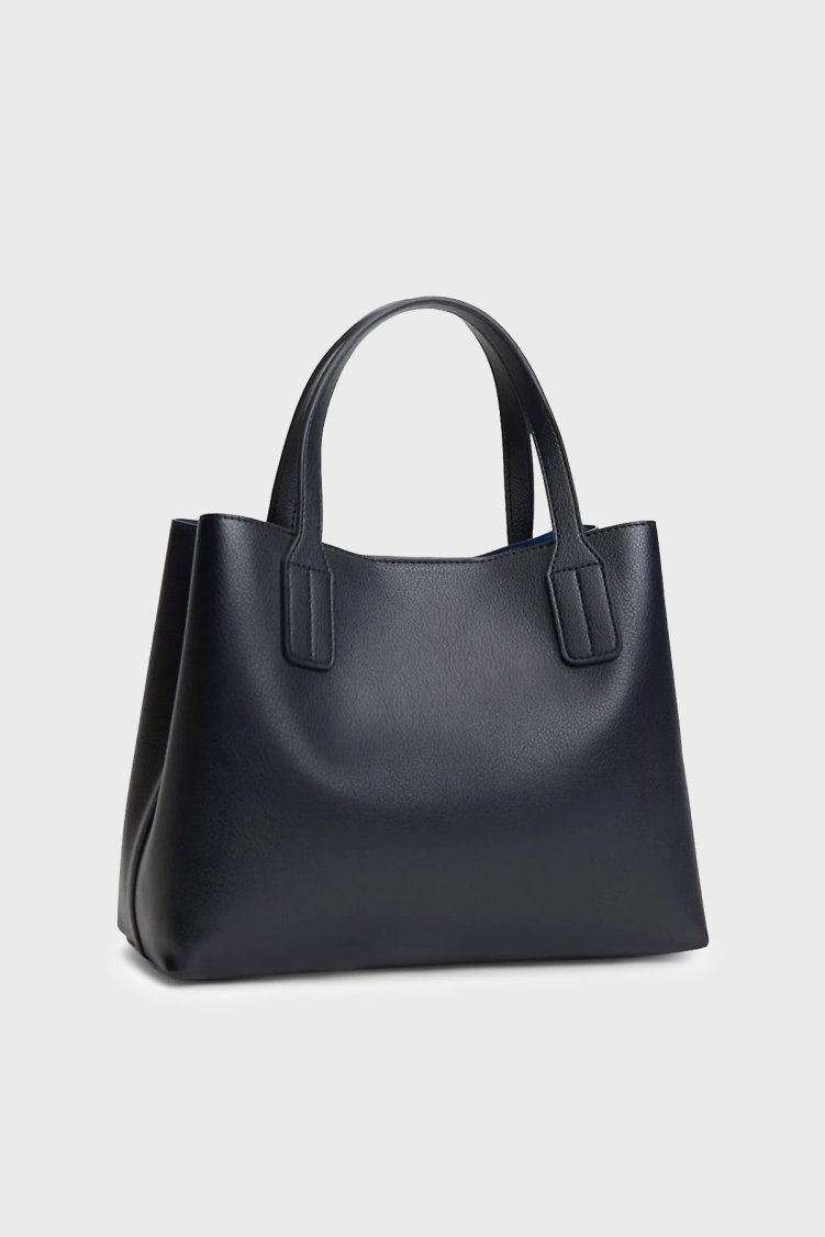 Tommy Hilfiger Logolu Çıkarılabilir Askılı Kadın Çanta AW0AW18722 DW6 Lacivert - Tommy Hilfiger (1)