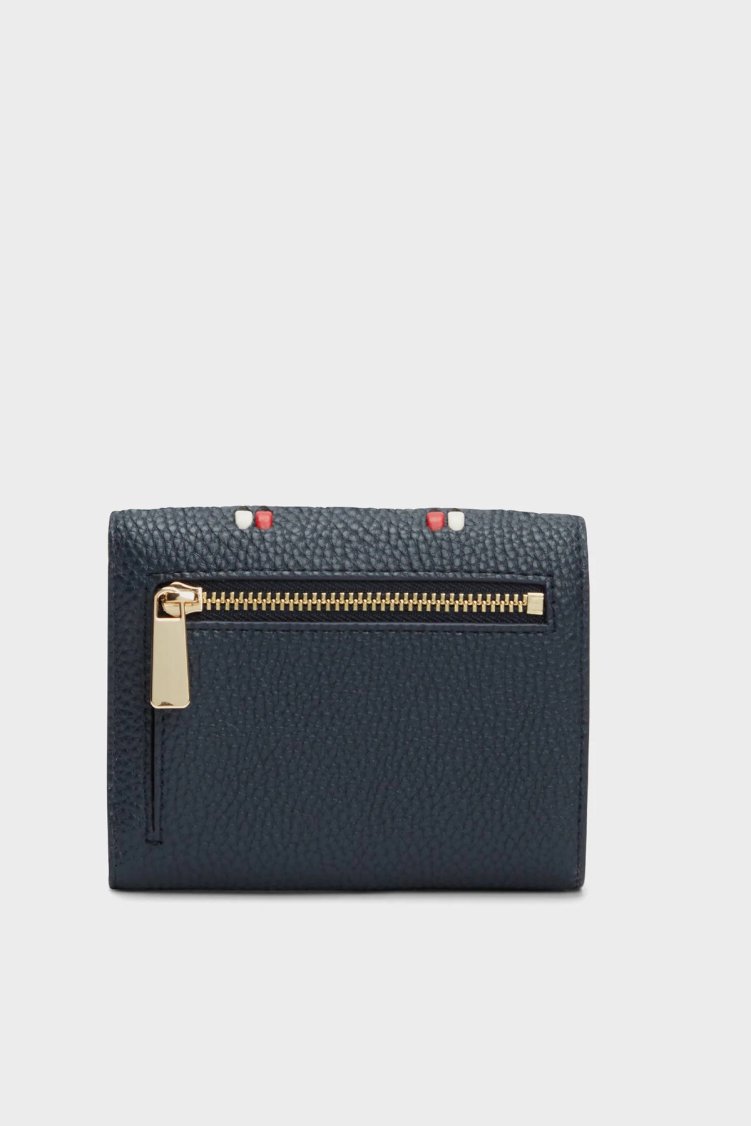 Tommy Hilfiger Logolu Fermuarlı Kadın Cüzdan AW0AW18246 DW6 LACİVERT - Tommy Hilfiger (1)