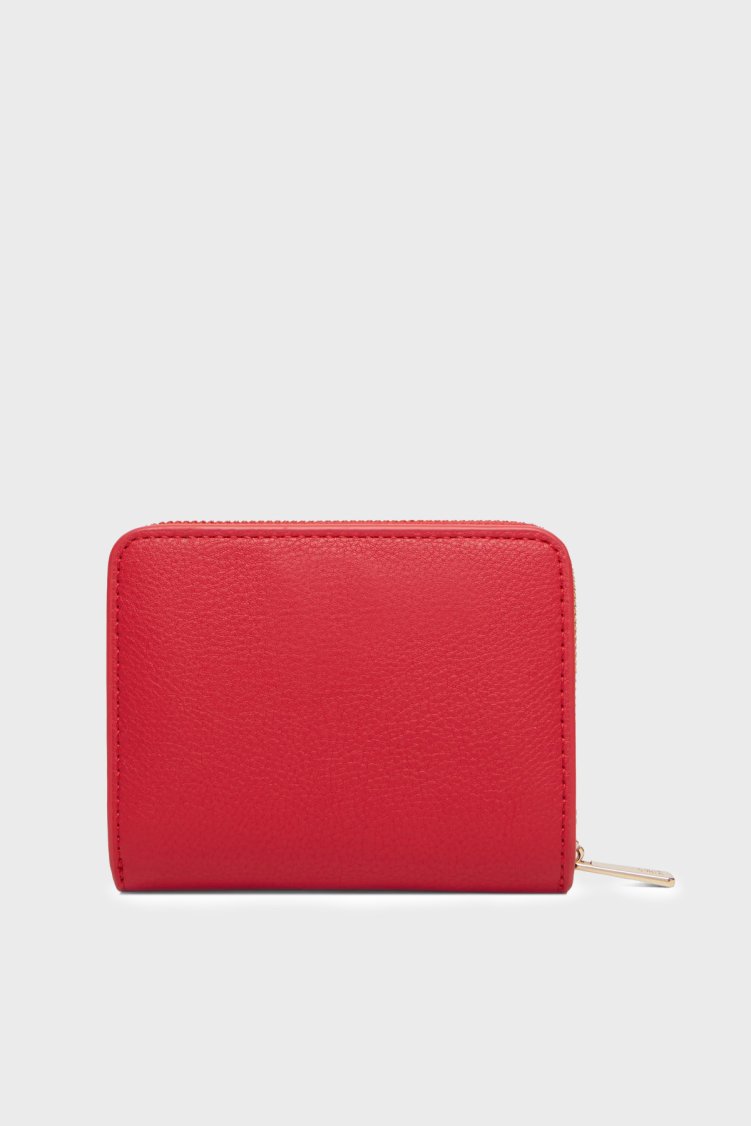 Tommy Hilfiger Logolu Fermuarlı Kadın Cüzdan AW0AW18475 XLG KIRMIZI - Tommy Hilfiger (1)