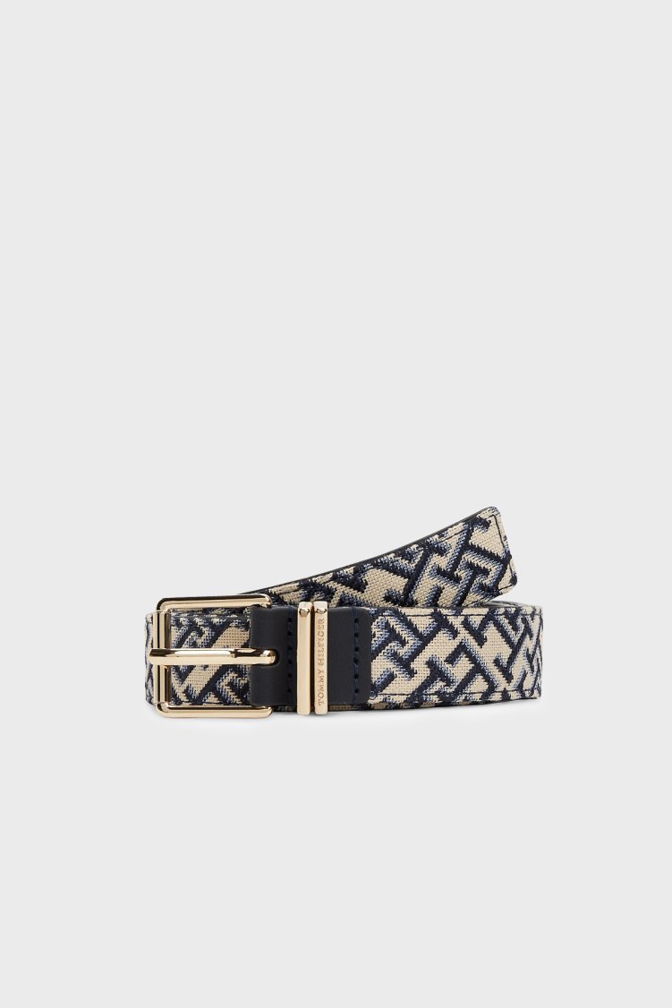 Tommy Hilfiger Logolu Kadın Kemer AW0AW18894 DW6 Lacivert - Tommy Hilfiger