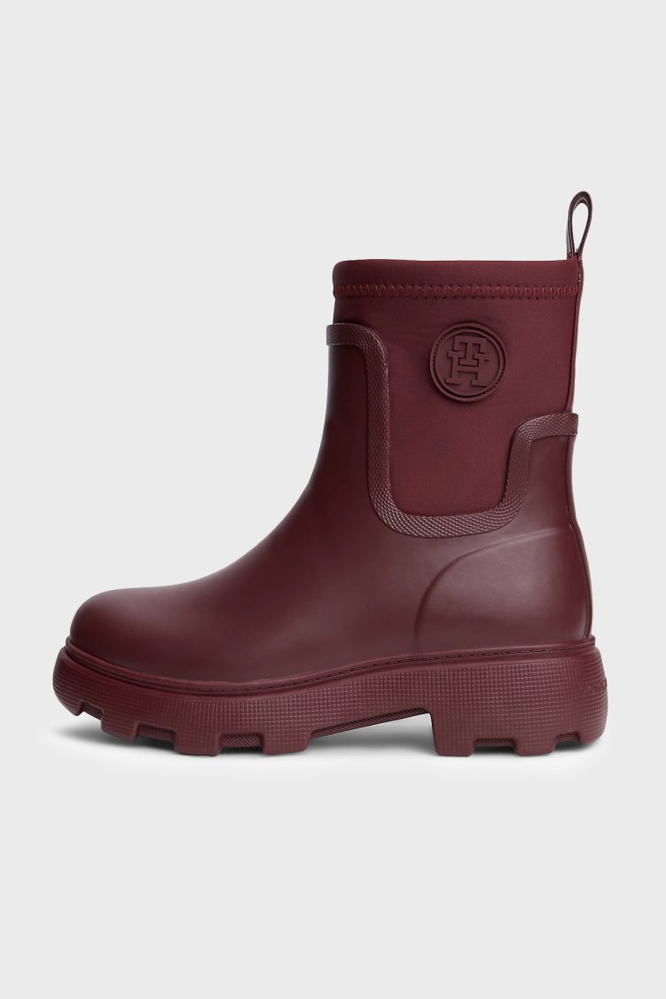 Tommy Hilfiger Logolu Kalın Tabanlı Kadın Bot FW0FW09544 XUT Bordo - Tommy Hilfiger (1)