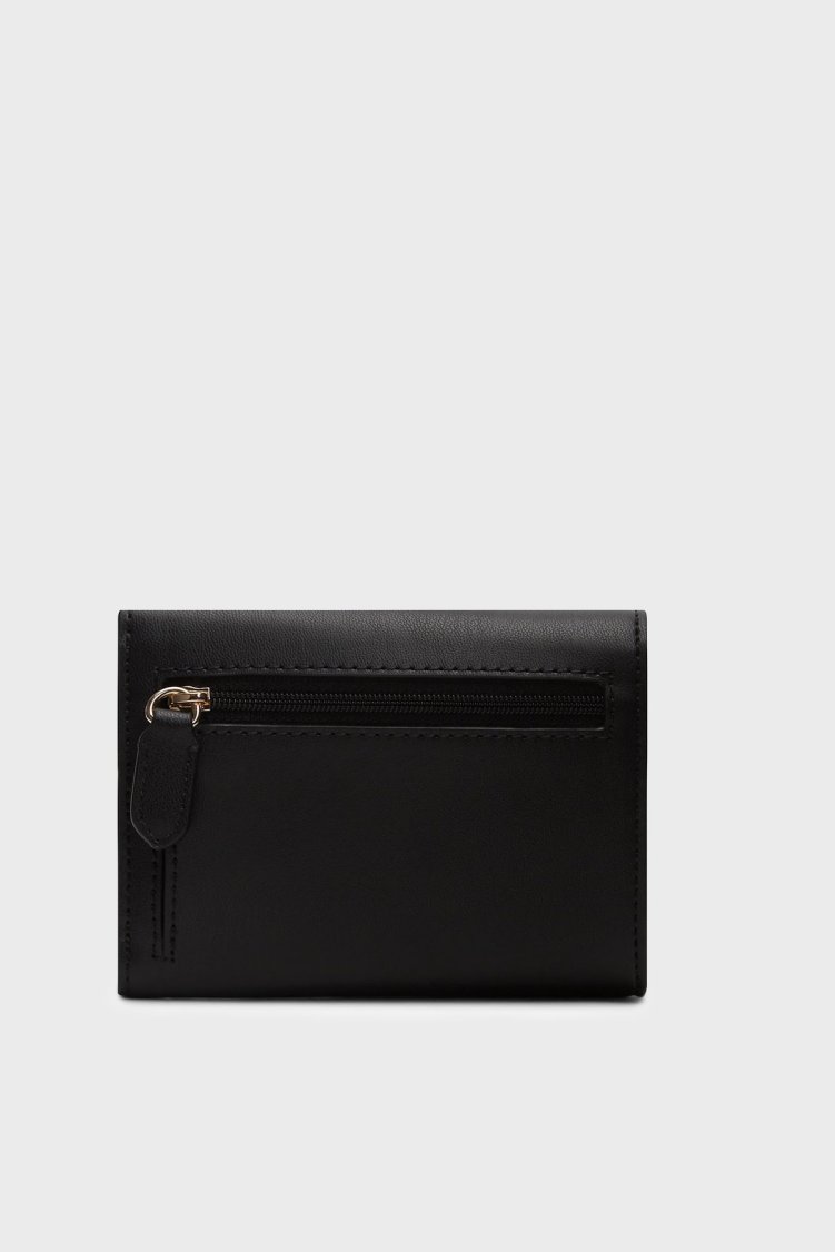 Tommy Hilfiger Logolu Kilitli Kadın Cüzdan AW0AW18703 BDS Siyah - Tommy Hilfiger (1)