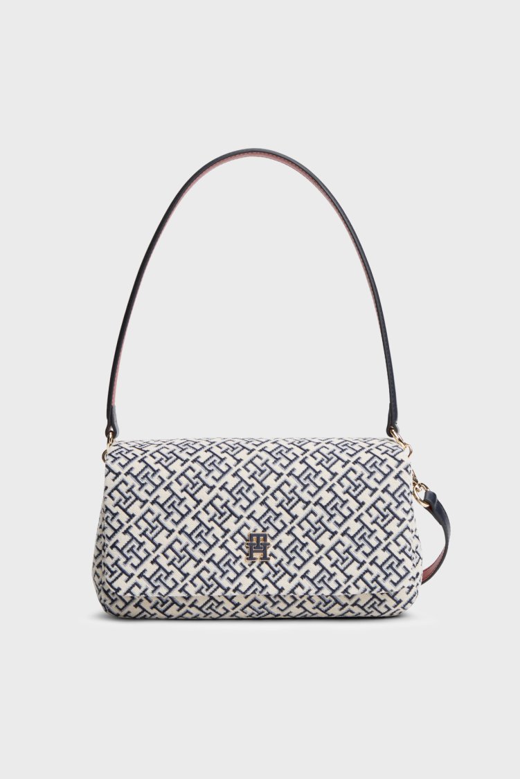 Tommy Hilfiger Logolu Omuz Askılı Kadın Çanta AW0AW19007 DW6 Lacivert - Tommy Hilfiger