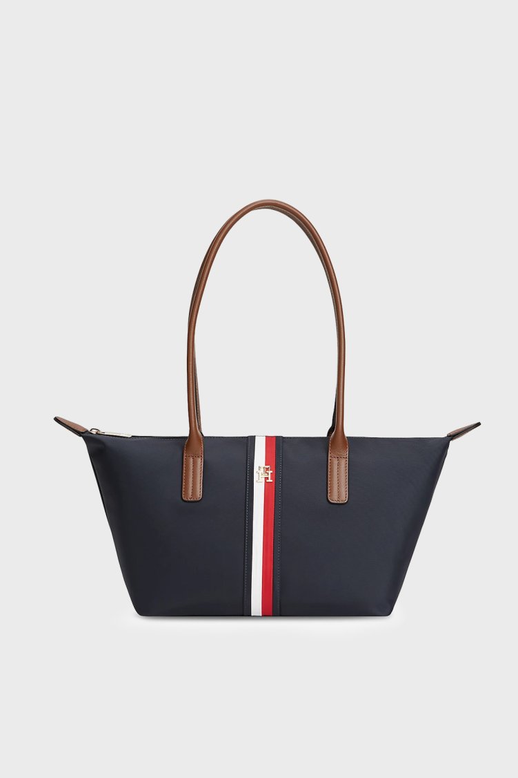 Tommy Hilfiger Logolu Omuz Askılı Kadın Çanta AW0AW19309 DW6 Lacivert - Tommy Hilfiger