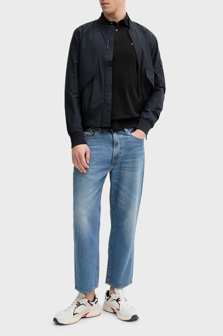 Tommy Hilfiger Logolu Pamuklu Regular Fit Düğmeli Erkek Polo Yaka Sweat MW0MW20183 BDS SİYAH - Tommy Hilfiger (1)