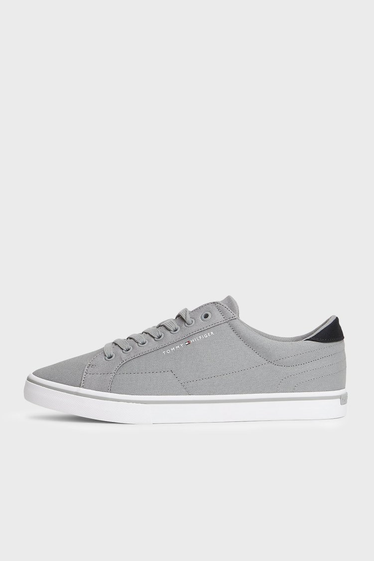 Tommy Hilfiger Logolu Sneaker Erkek Ayakkabı FM0FM05688 PRY GRİ - Tommy Hilfiger (1)
