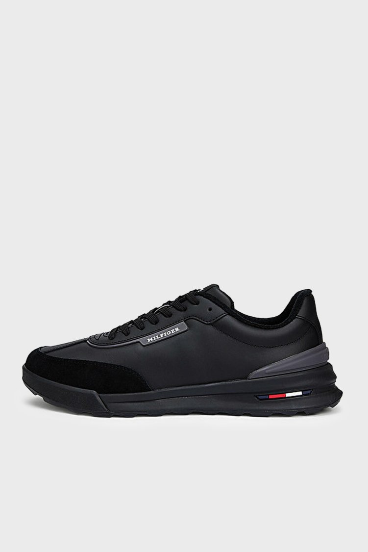 Tommy Hilfiger Logolu Sneaker Erkek Ayakkabı FM0FM05721 BDS SİYAH - Tommy Hilfiger (1)