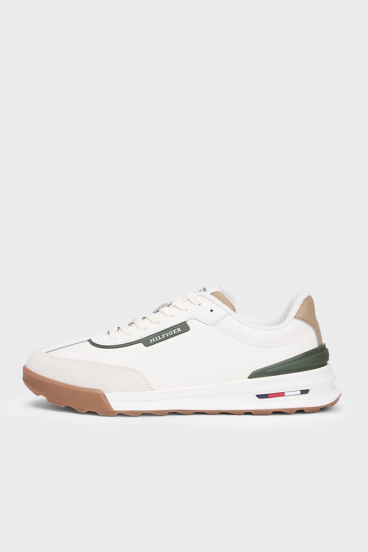 Tommy Hilfiger Logolu Sneaker Erkek Ayakkabı FM0FM05721 Z00 AÇIK BEJ - Tommy Hilfiger (1)