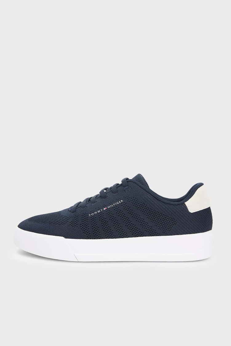Tommy Hilfiger Logolu Sneaker Erkek Ayakkabı FM0FM05823 DW5 LACİVERT - Tommy Hilfiger (1)