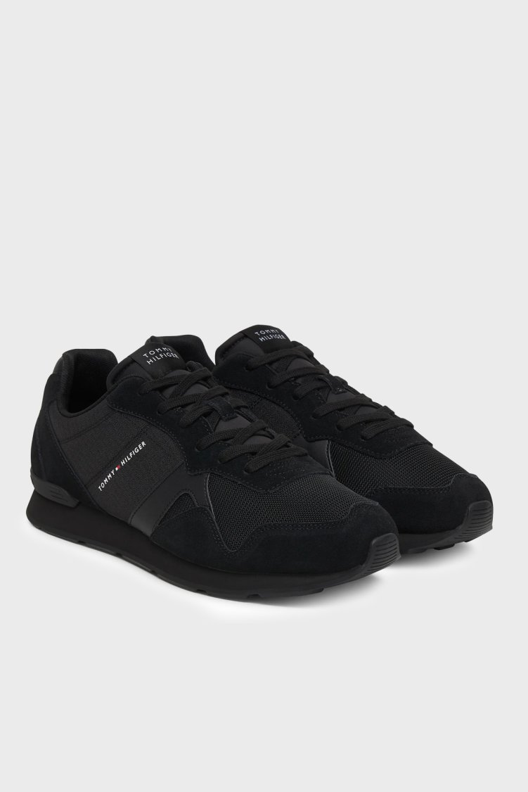 Tommy Hilfiger Logolu Sneaker Erkek Ayakkabı FM0FM05830 BDS SİYAH - Tommy Hilfiger (1)