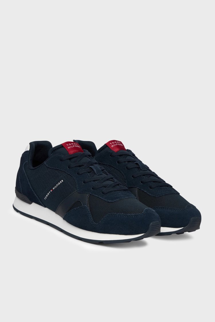 Tommy Hilfiger Logolu Sneaker Erkek Ayakkabı FM0FM05830 DW5 LACİVERT - Tommy Hilfiger (1)