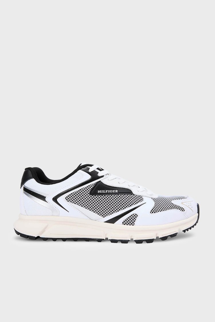 Tommy Hilfiger Logolu Sneaker Erkek Ayakkabı FM0FM05833 BDS SİYAH - Tommy Hilfiger
