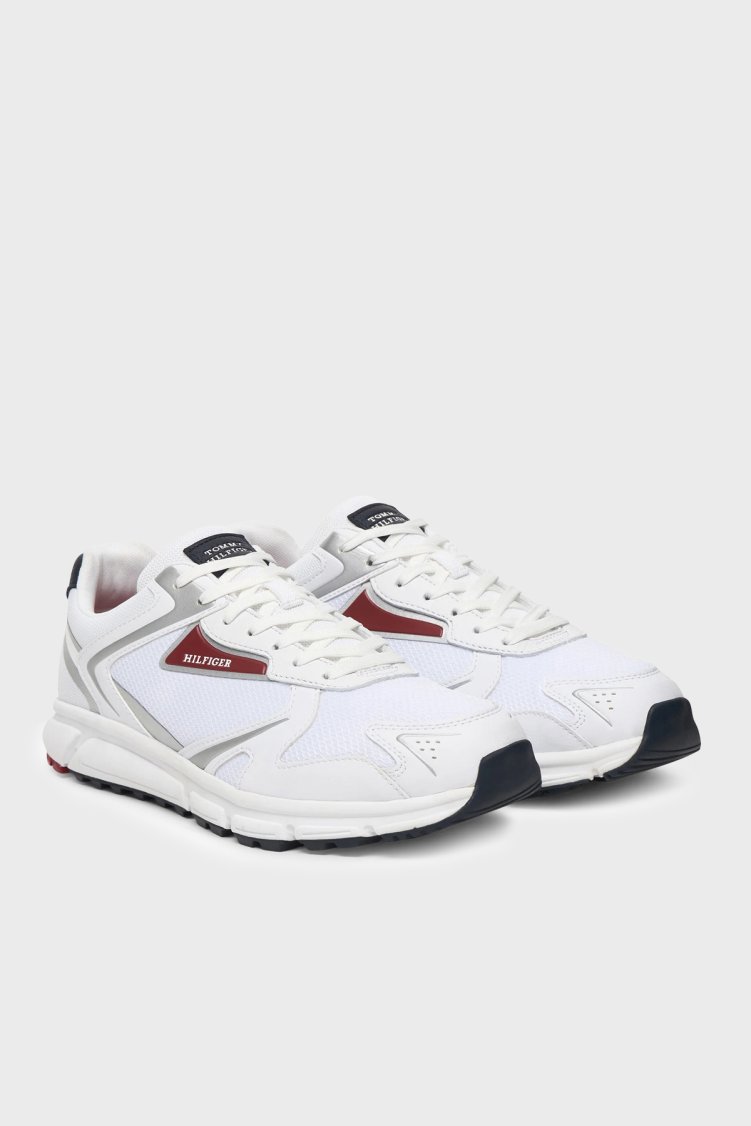 Tommy Hilfiger Logolu Sneaker Erkek Ayakkabı FM0FM05833 YBS BEYAZ - Tommy Hilfiger (1)