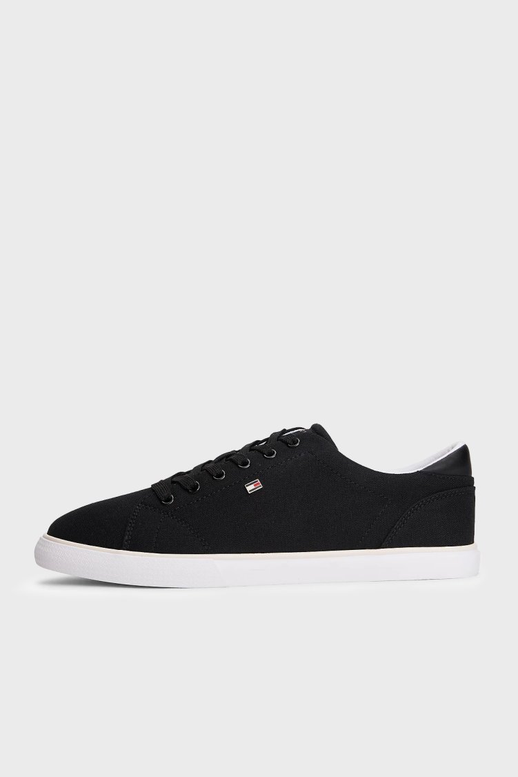 Tommy Hilfiger Logolu Sneaker Kadın Ayakkabı FW0FW09102 BDS SİYAH - Tommy Hilfiger (1)