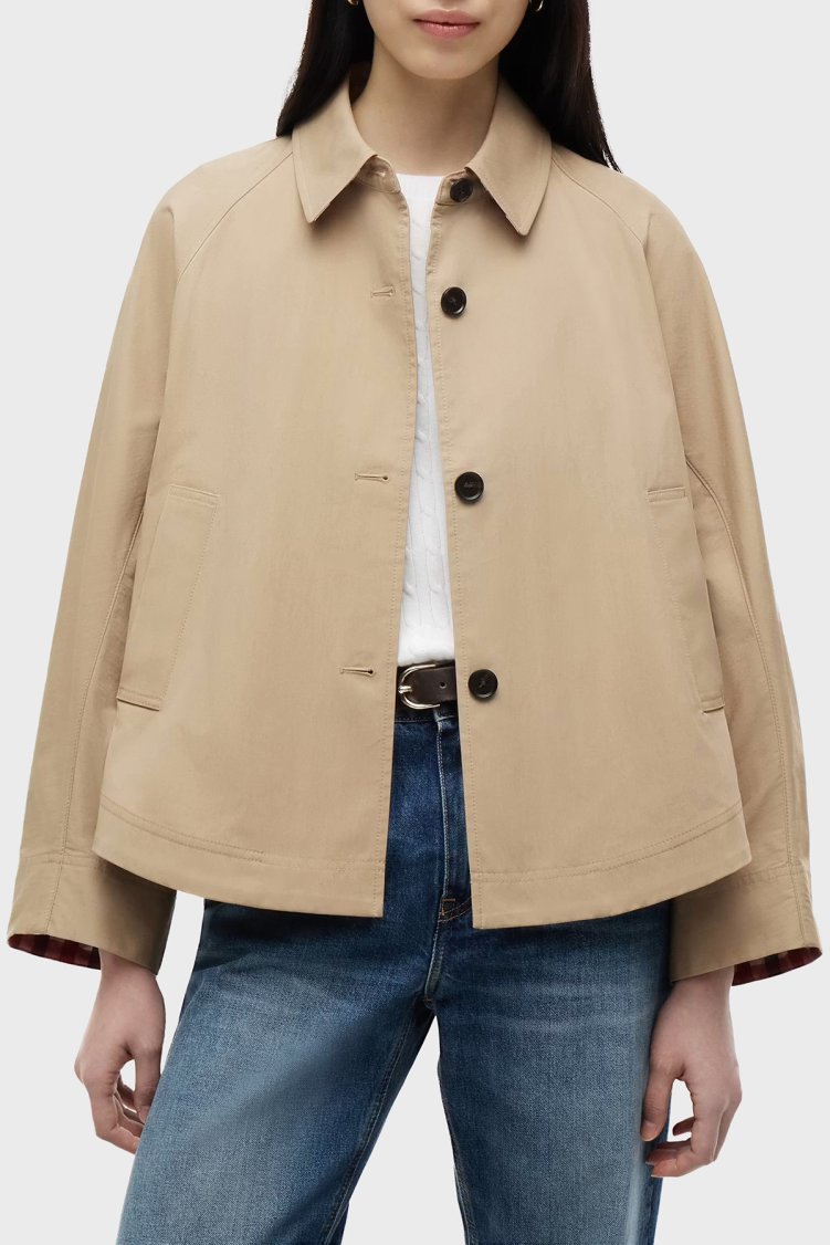 Tommy Hilfiger Logolu Su İtici Regular Fit Ceket Kadın Mont WW0WW49844 AEH Camel - Tommy Hilfiger