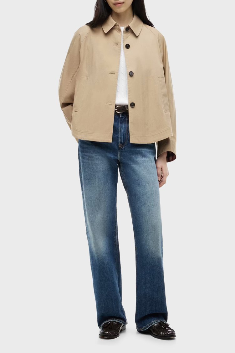 Tommy Hilfiger Logolu Su İtici Regular Fit Ceket Kadın Mont WW0WW49844 AEH Camel - Tommy Hilfiger (1)
