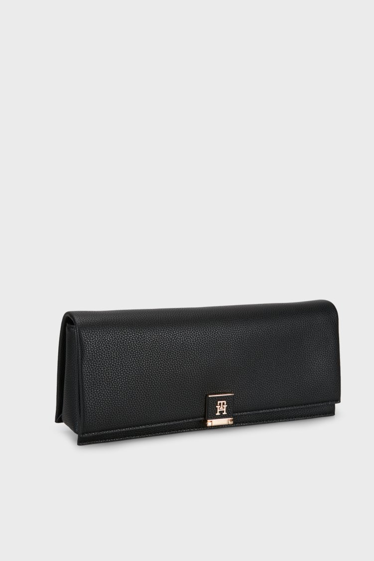 Tommy Hilfiger Logolu Zincir Askılı Kadın Çanta AW0AW19179 BDS Siyah - Tommy Hilfiger (1)