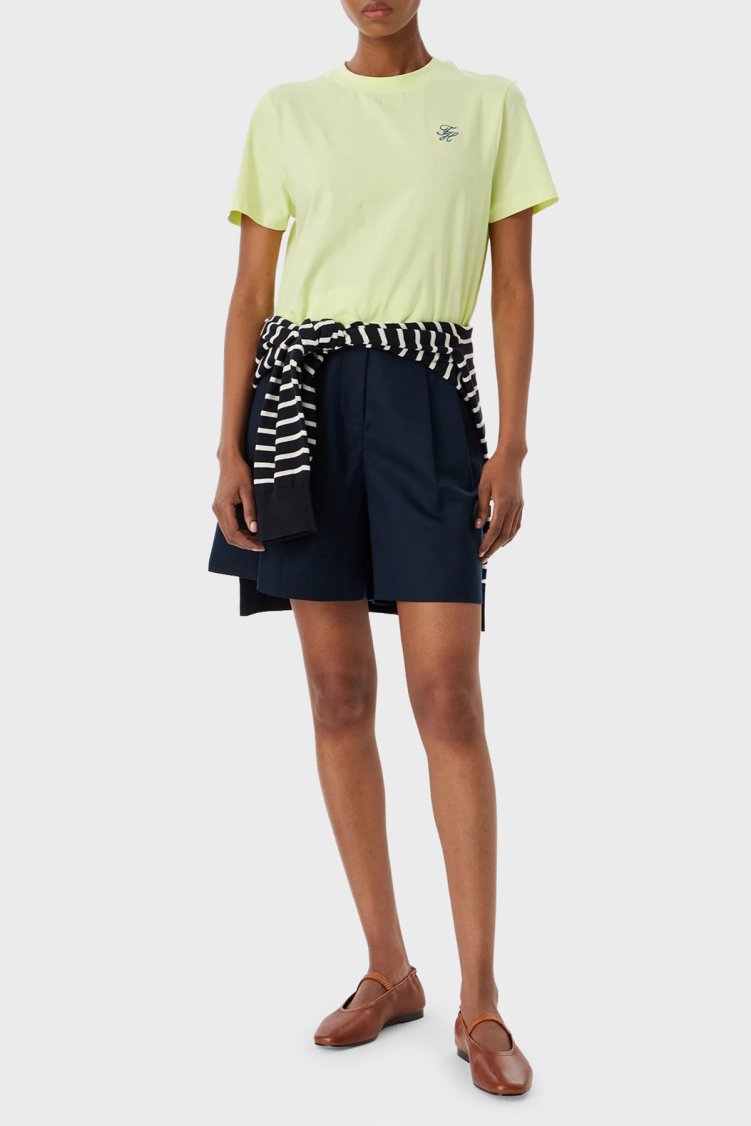 Tommy Hilfiger Pamuklu Logolu Regular Fit Bisiklet Yaka Kadın T Shirt WW0WW48699 ZJE SARI - Tommy Hilfiger (1)