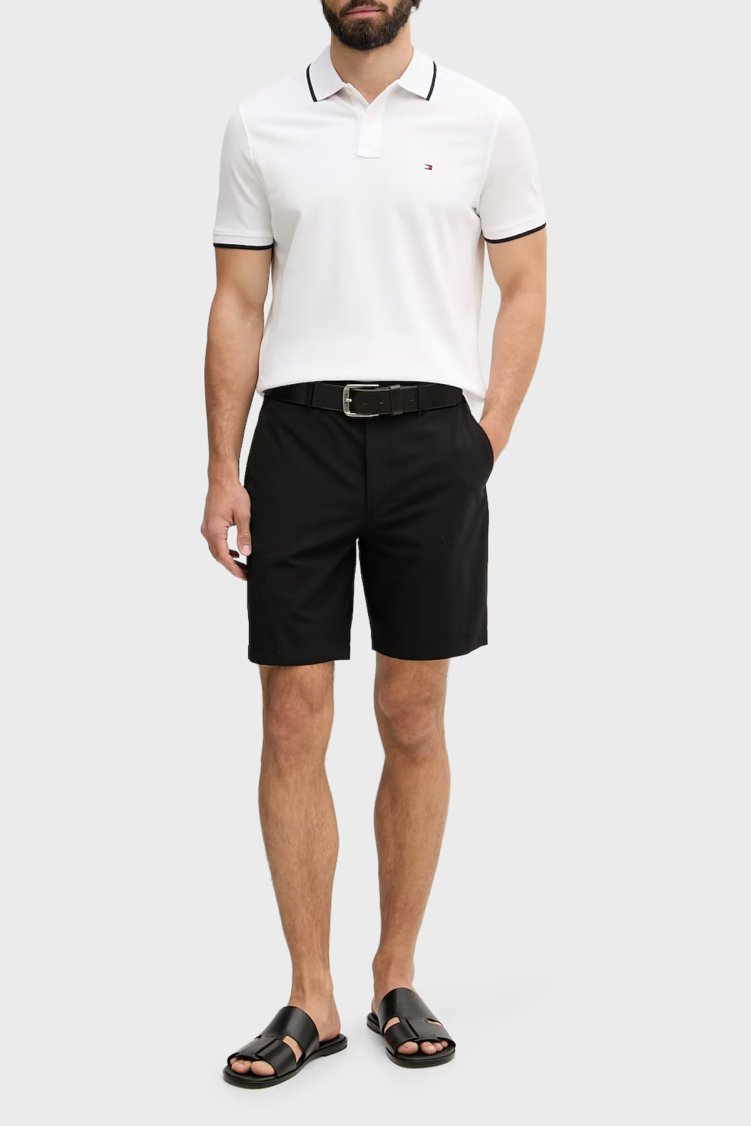 Tommy Hilfiger Pamuklu Regular Fit Düğmeli Erkek Polo Yaka T Shirt MW0MW42748 YBR BEYAZ - Tommy Hilfiger (1)
