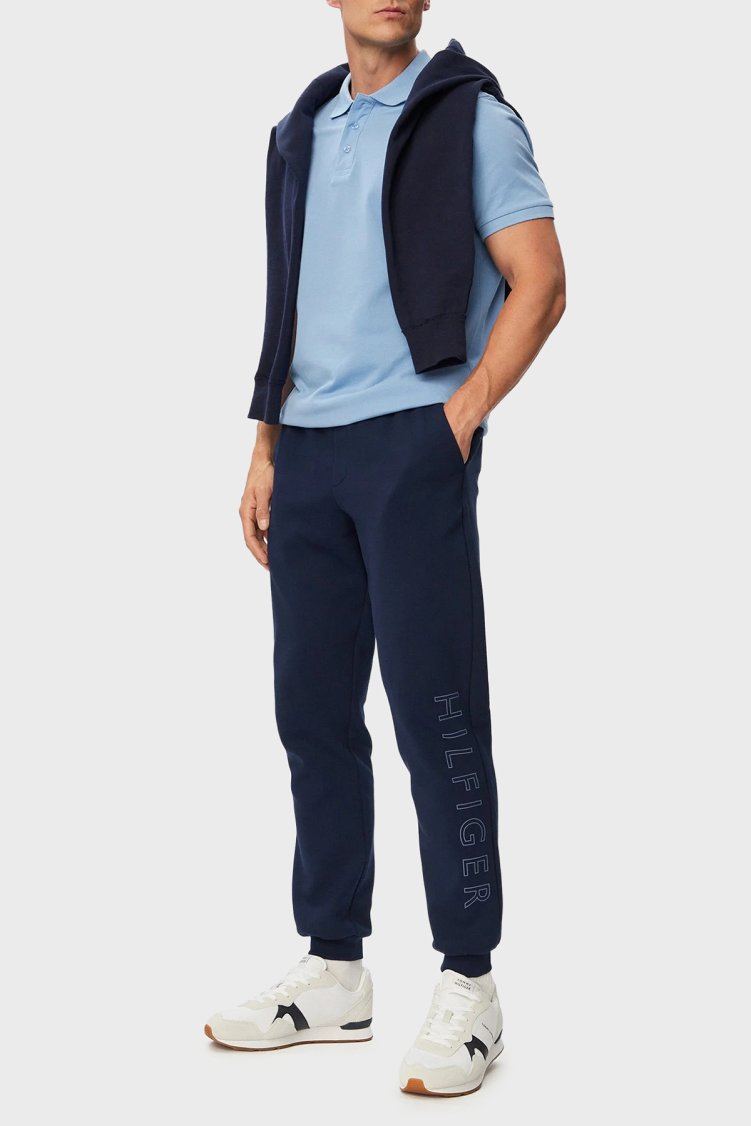 Tommy Hilfiger Pamuklu Regular Fit Lastikli Bel Lastikli Paça Jogger Erkek Pantolon MW0MW43445 DCC Lacivert - Tommy Hilfiger (1)