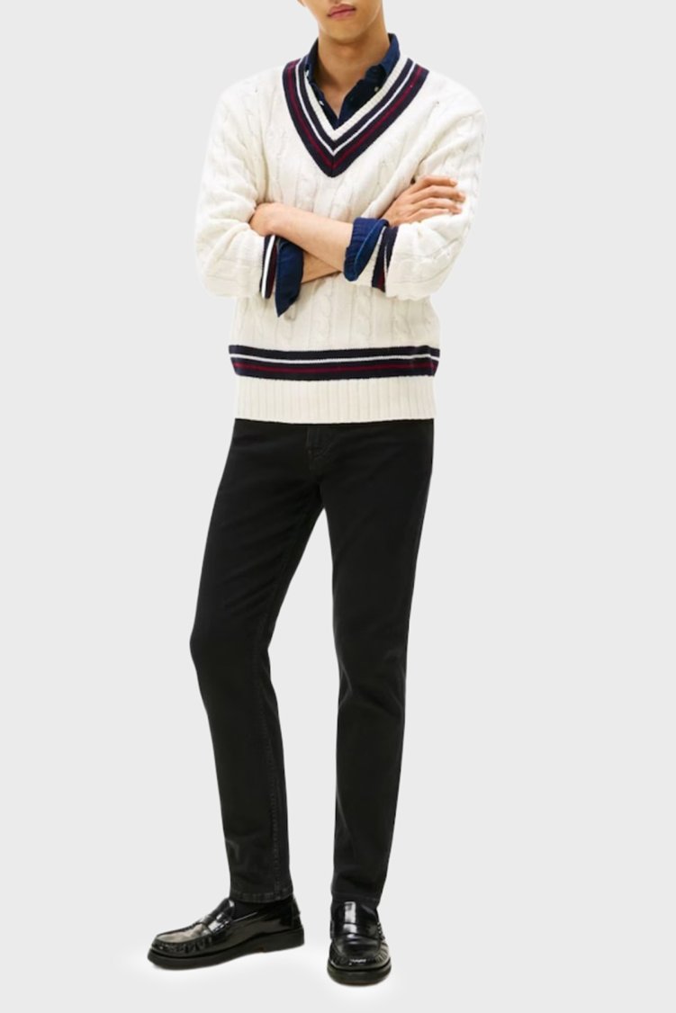 Tommy Hilfiger Pamuklu Regular Fit Normal Bel Jeans Erkek Kot Pantolon MW0MW40564 1B4 SİYAH - Tommy Hilfiger (1)