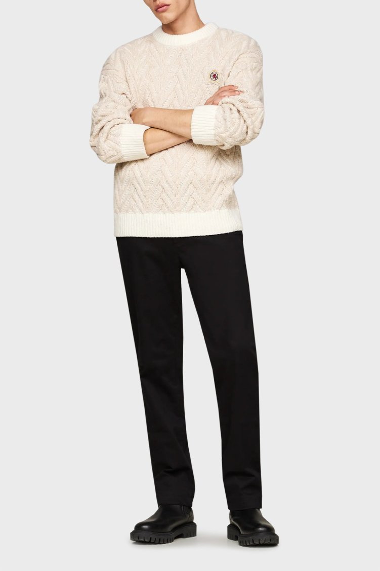Tommy Hilfiger Pamuklu Straight Fit Düz Paça Erkek Pantolon MW0MW37873 BDS SİYAH - Tommy Hilfiger