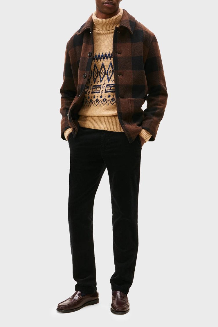 Tommy Hilfiger Pamuklu Straight Fit Normal Bel Kadife Erkek Pantolon MW0MW40267 BDS SİYAH - Tommy Hilfiger (1)