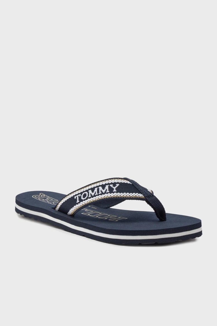 Tommy Hilfiger Parmak Arası Kadın Terlik FW0FW07905 DW6 LACİVERT - Tommy Hilfiger (1)