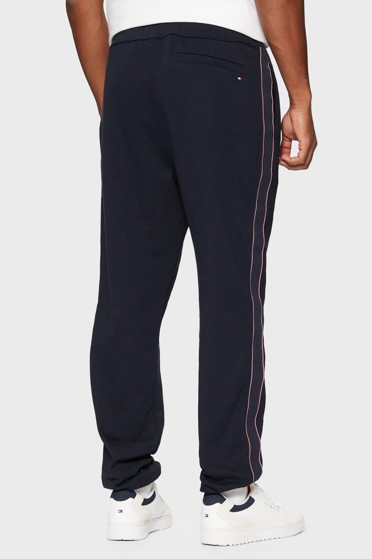 Tommy Hilfiger Regular Fit Normal Bel Ribanalı Paça Jogger Erkek Pantolon MW0MW37477 DW5 LACİVERT - Tommy Hilfiger (1)