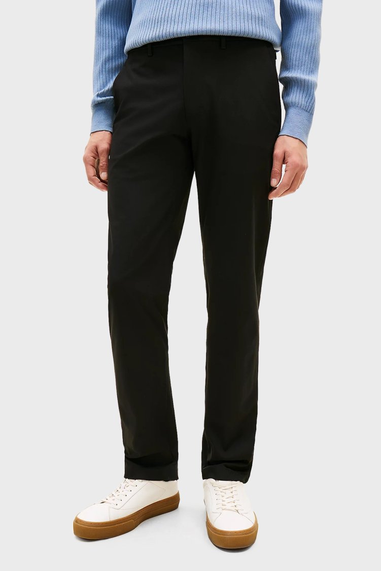 Tommy Hilfiger Straight Fit Normal Bel Düz Paça Erkek Pantolon MW0MW43408 BDS SİYAH - Tommy Hilfiger (1)