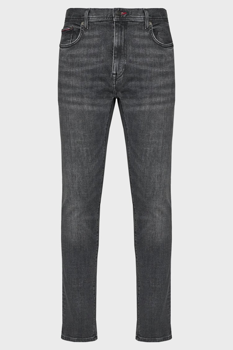 Tommy Hilfiger Streç Pamuklu Normal Bel Slim Fit Bleecker Jeans Erkek Kot Pantolon MW0MW33965 1B4 SİYAH - Tommy Hilfiger (1)