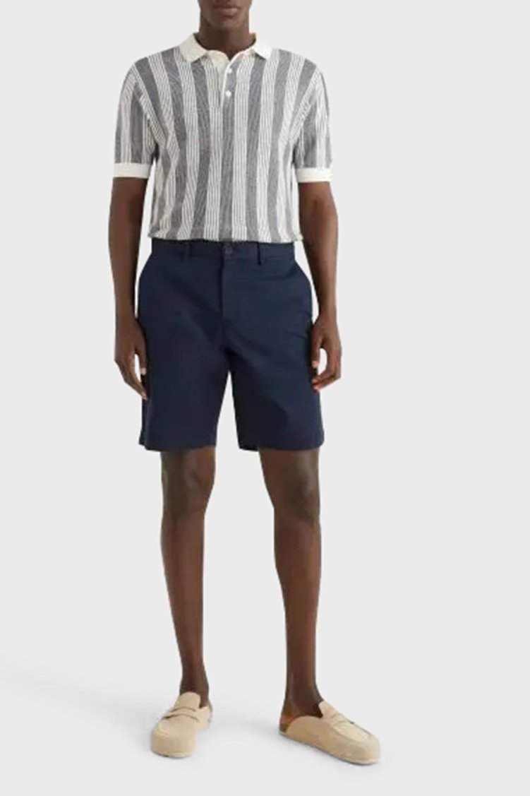Tommy Hilfiger Streç Pamuklu Relaxed Fit Normal Bel Chino Erkek Short MW0MW23568 DW5 LACİVERT - Tommy Hilfiger