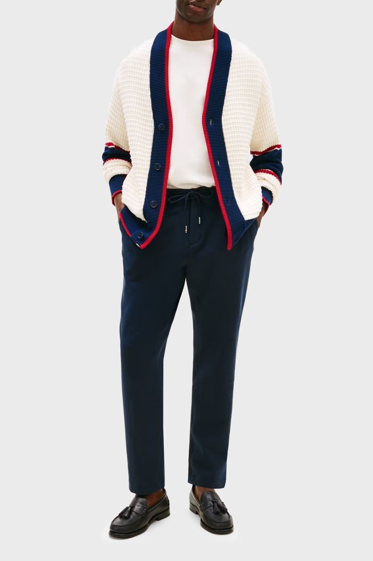 Tommy Hilfiger Traped Fit Normal Bel Darlan Paça Erkek Pantolon MW0MW39705 DW5 LACİVERT - Tommy Hilfiger (1)