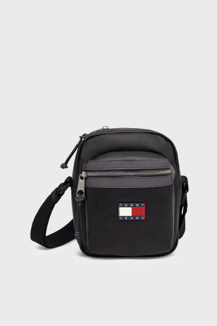 Tommy Jeans Ayarlanabilir Askılı Erkek Çanta AM0AM14334 BDS Siyah - Tommy Hilfiger