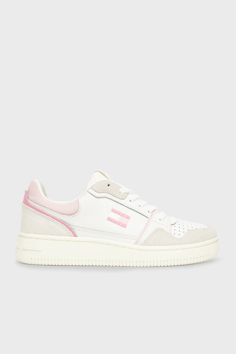 Tommy Jeans Bağcıklı Sneaker Kadın Ayakkabı EN0EN02818 02S BEYAZ - Tommy Jeans