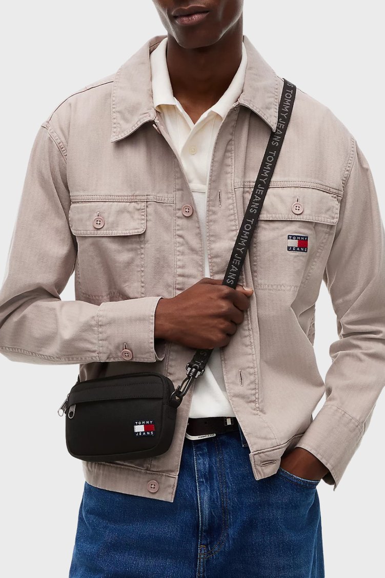 Tommy Jeans Çıkartılabilir Askılı Aksesuar Erkek Çanta AM0AM14642 BDS Siyah - Tommy Jeans (1)