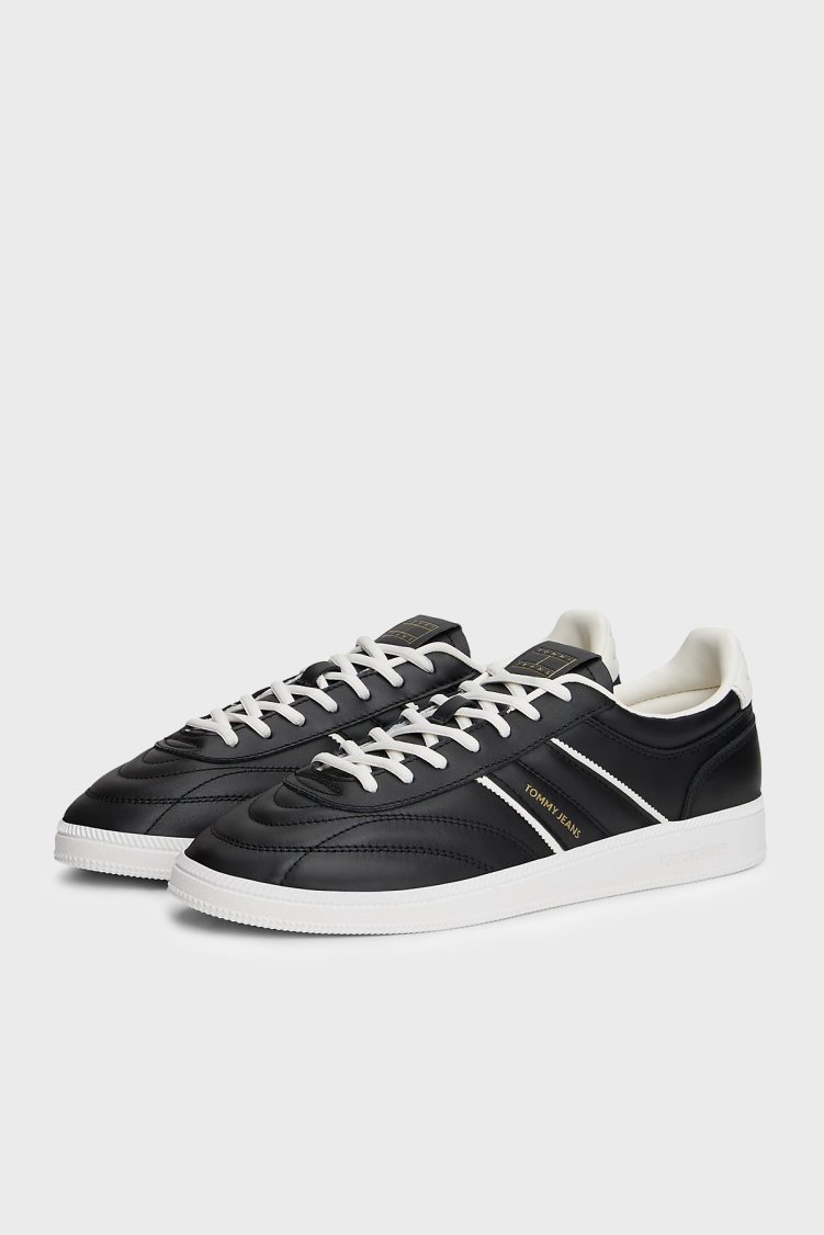 Tommy Jeans Deri Sneaker Erkek Ayakkabı EM0EM01708 BDS SİYAH - Tommy Jeans (1)
