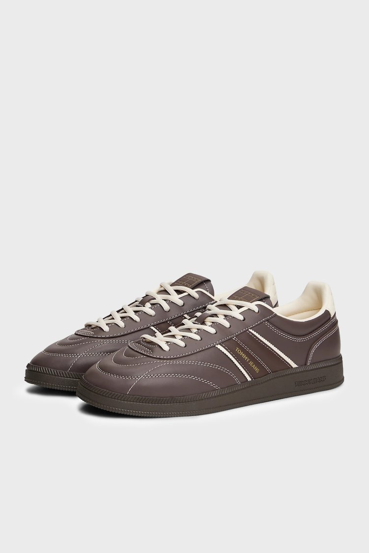 Tommy Jeans Deri Sneaker Erkek Ayakkabı EM0EM01708 GW1 KAHVE - Tommy Jeans (1)